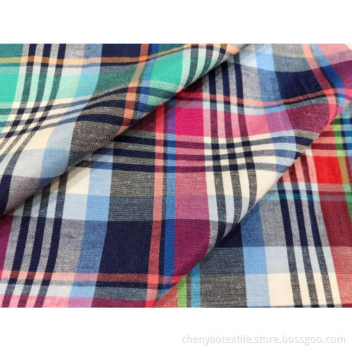T/C Stretch Yarn-dyed Plaid Fabric